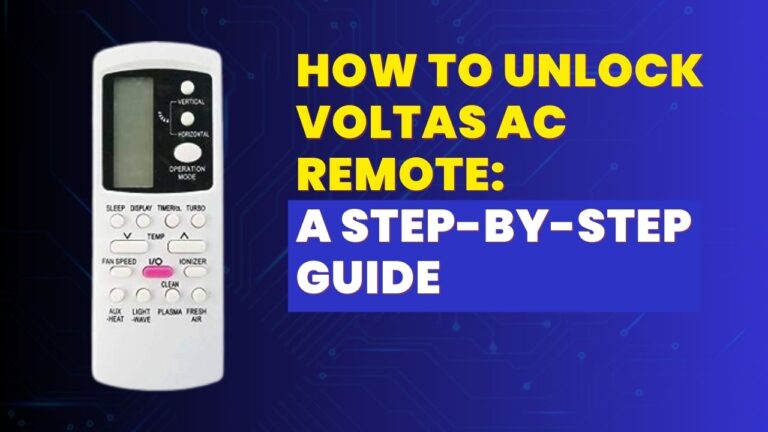 How to unlock Voltas Ac remote